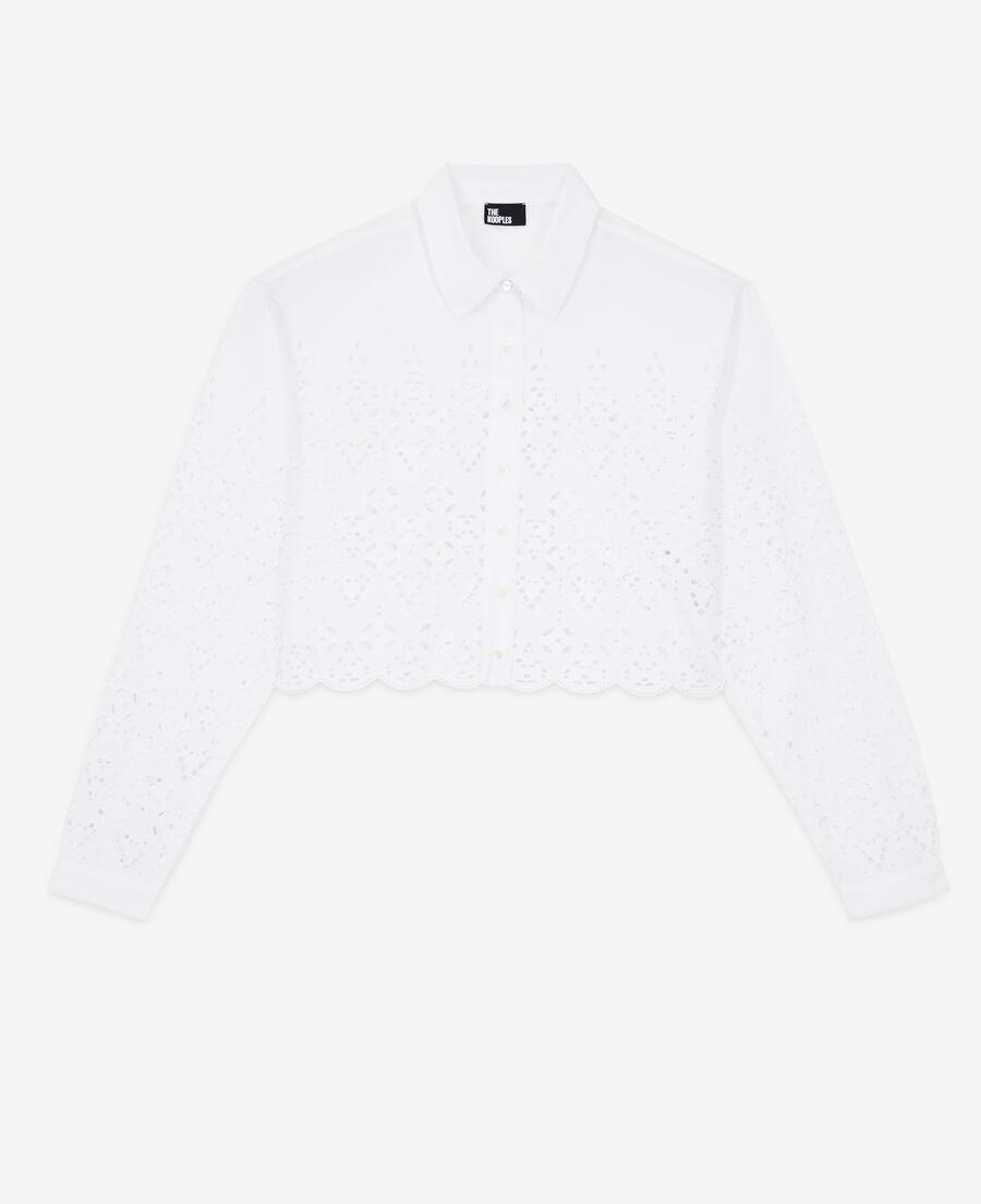 Broderie Anglaise Collar Shirt - Women - Ready-to-Wear