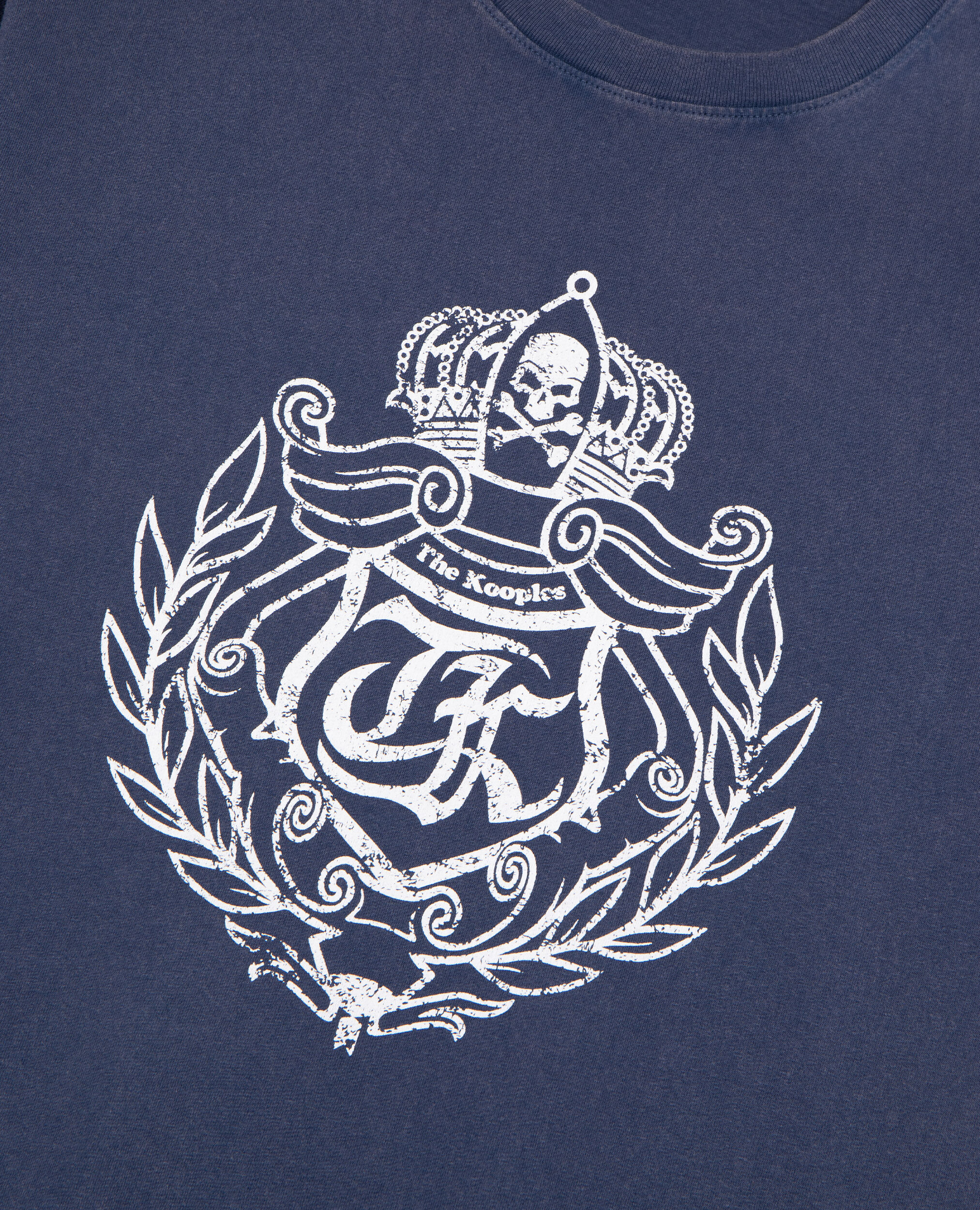T-shirt with navy screen print, DARK NAVY, hi-res image number null