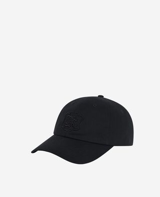The Kooples MIXED BLACK black embroidered cap