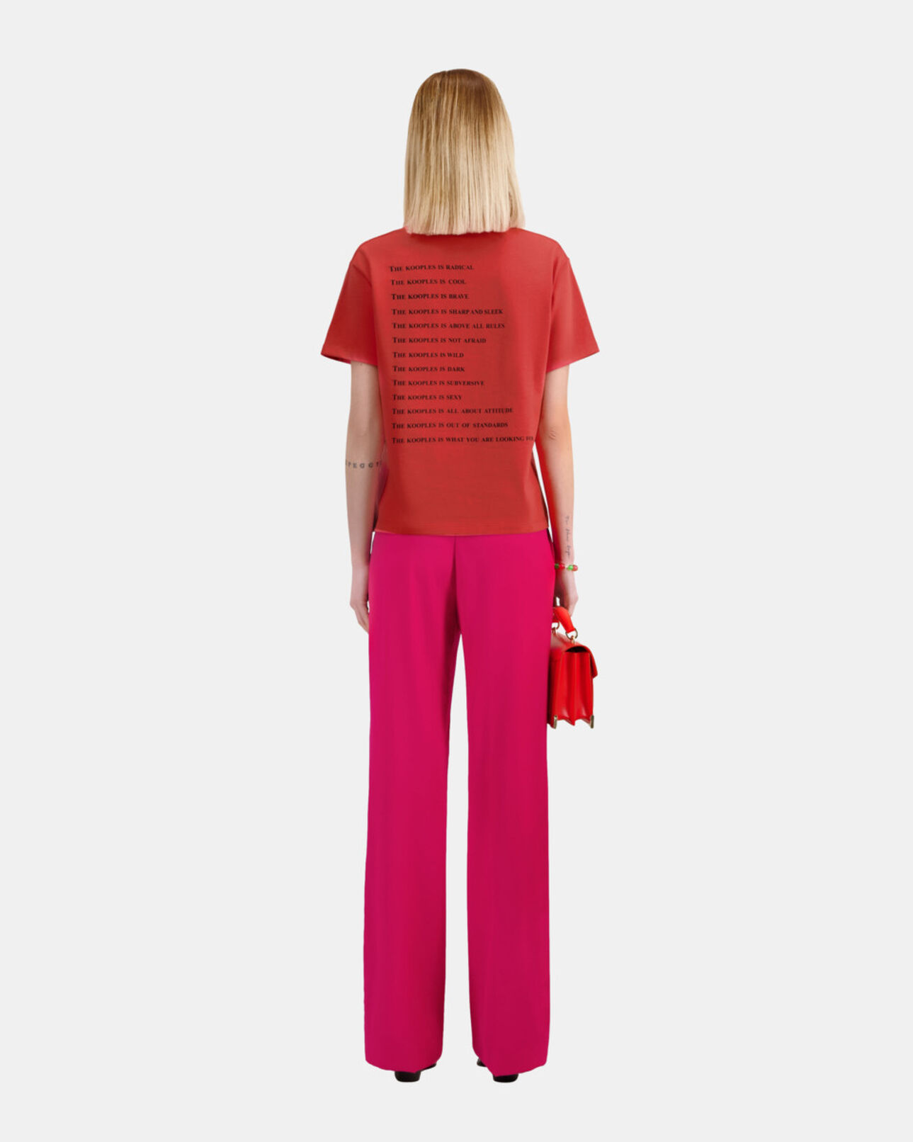 The Kooples MUJER RED BRIQUE camiseta what is roja