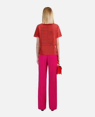 The Kooples DAMEN RED BRIQUE rotes t-shirt what is