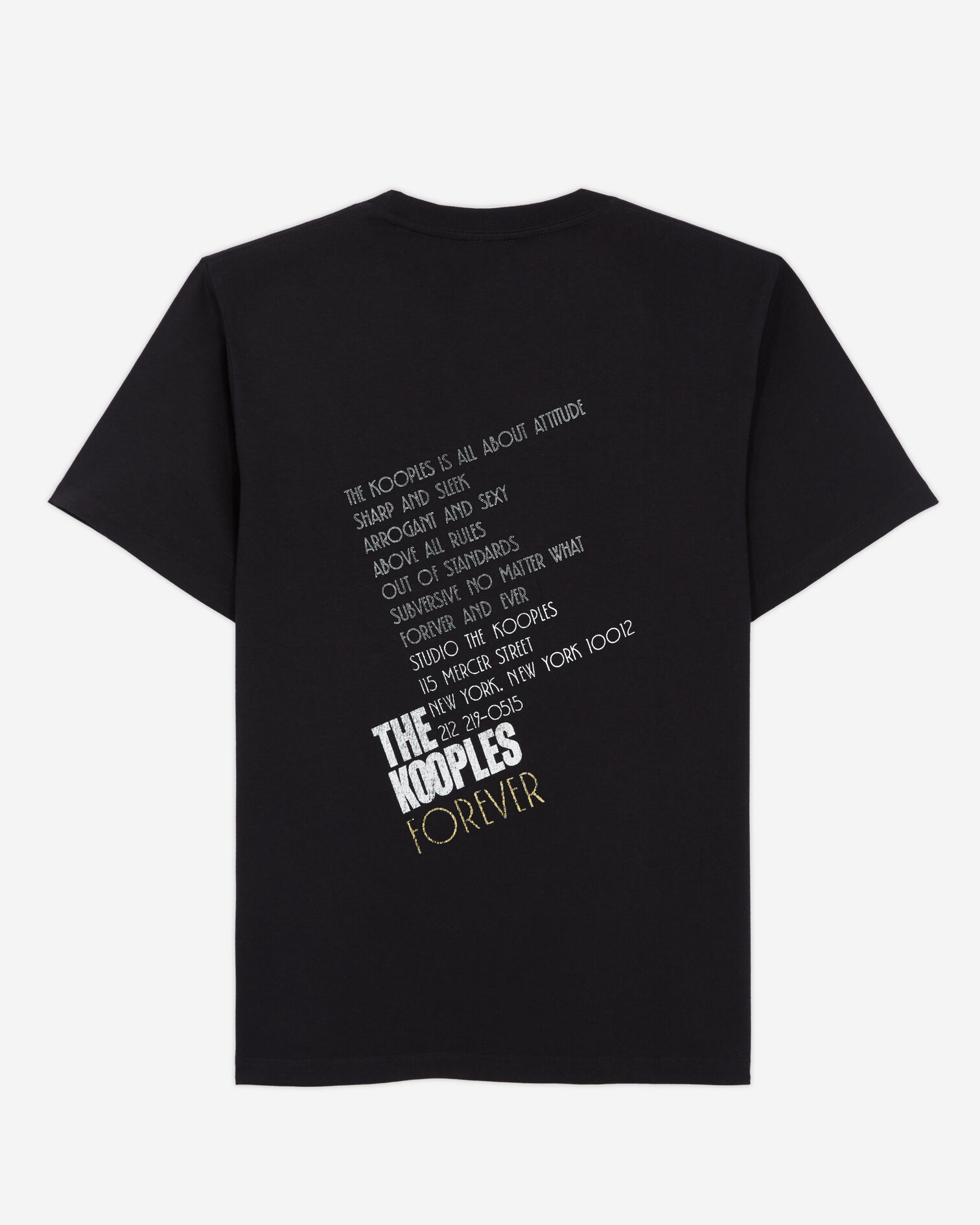 T-shirt Homme sérigraphié noir, BLACK-ANTIC GOLD, hi-res image number null