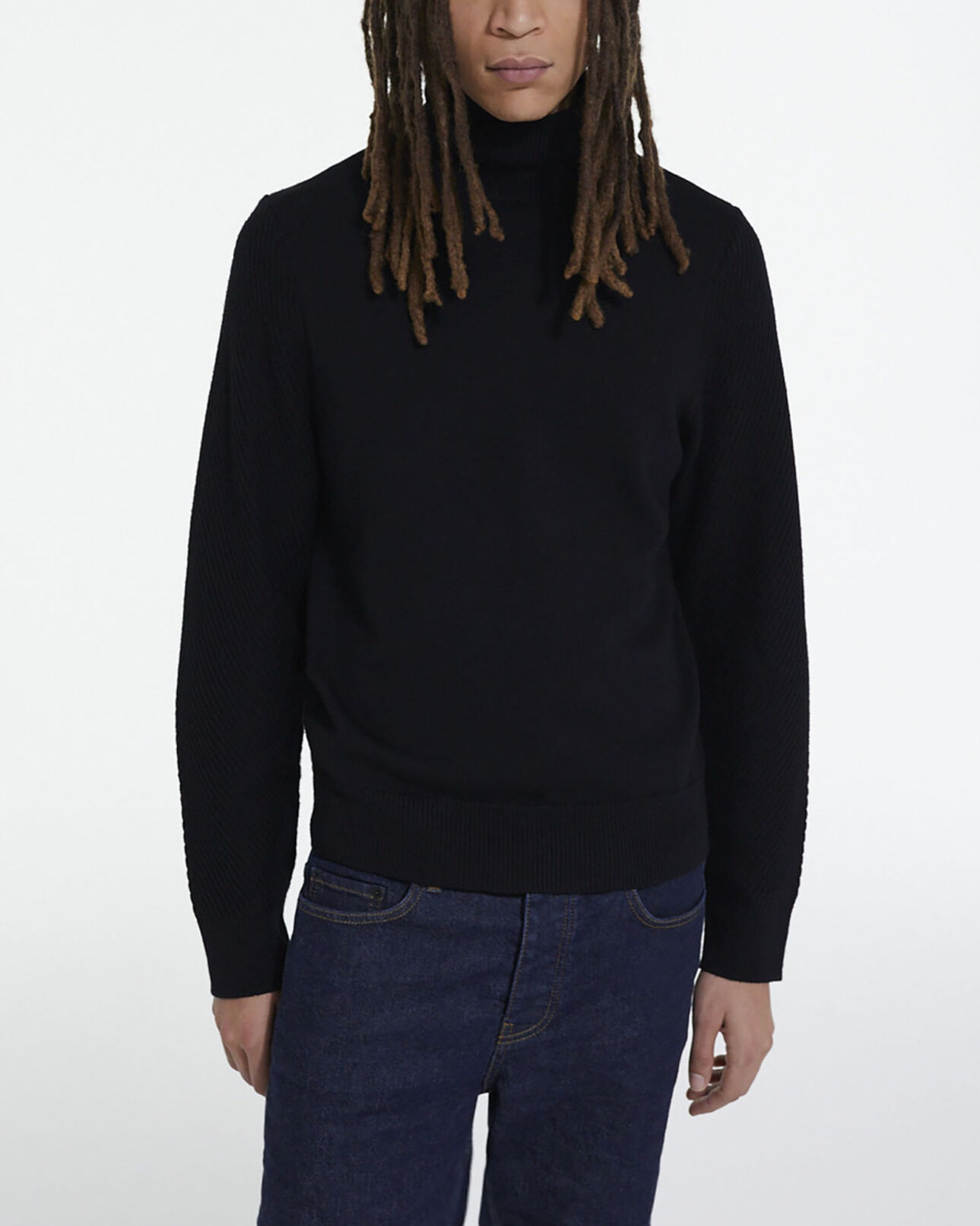 The Kooples HOMME BLACK pull en laine noir
