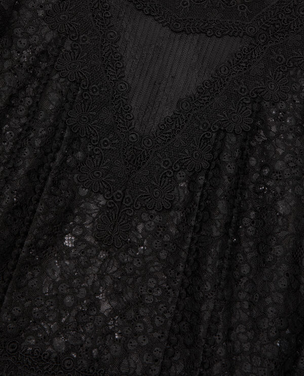 The Kooples F BLACK black lace top