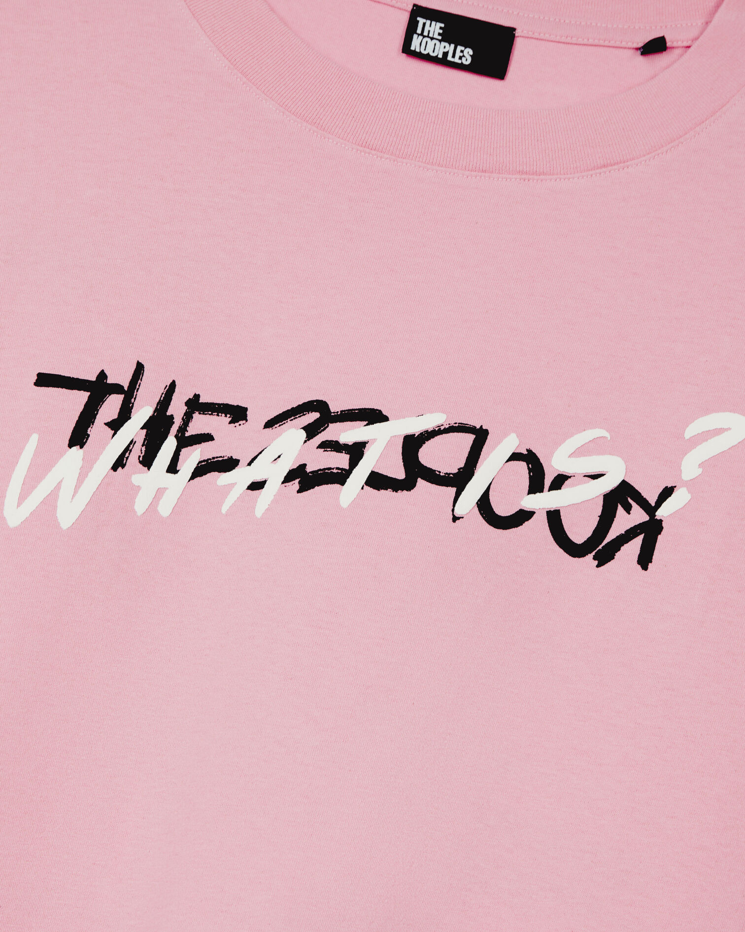 Light pink What is Handwritten serigraphy t-shirt, SWEET PINK, hi-res image number null