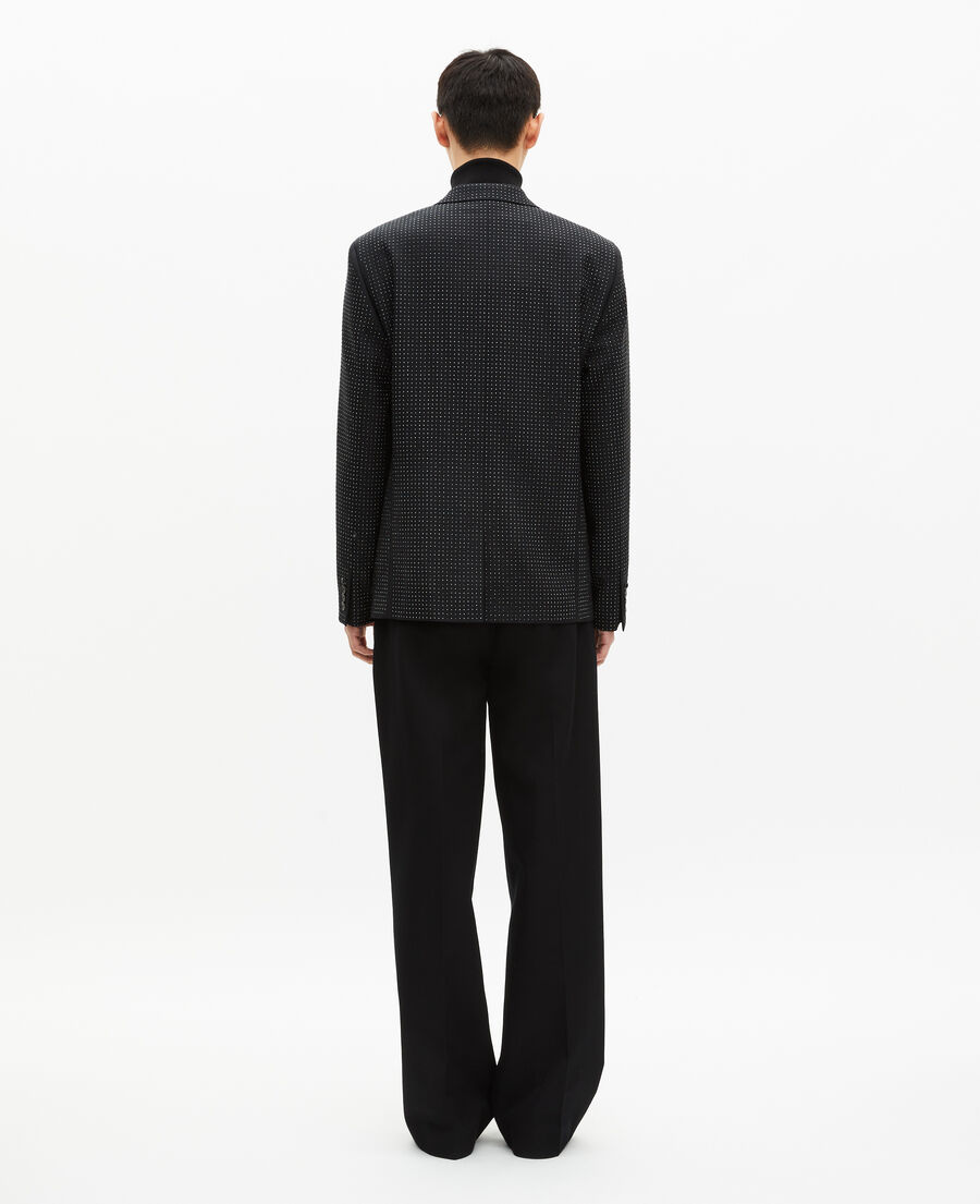 The Kooples HOMME BLACK veste à strass noire