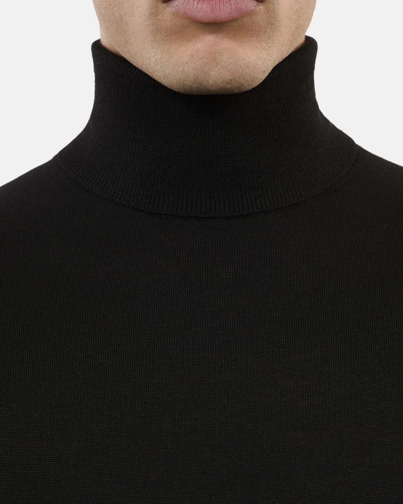 The Kooples HERREN BLACK schwarzer wollpullover