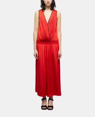 The Kooples FEMME RED robe longue rouge