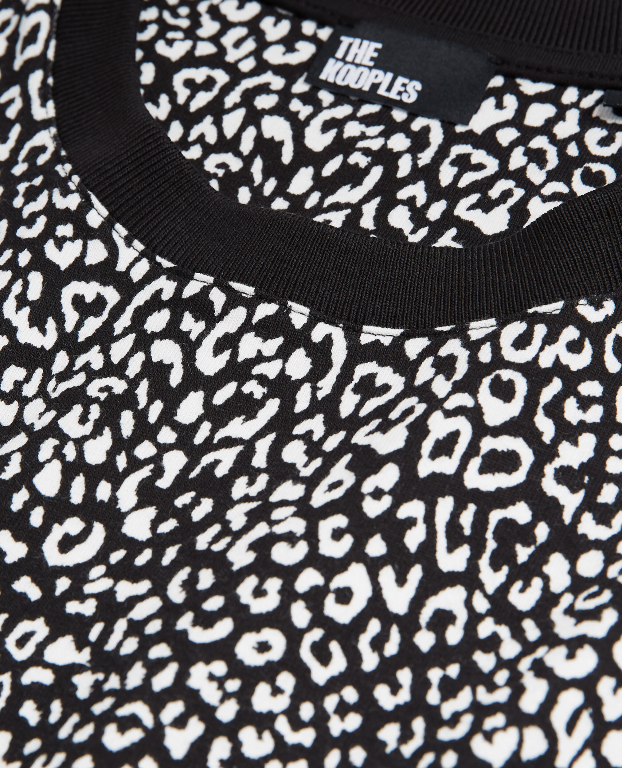 Camiseta leopardo negra, ECRU, hi-res image number null