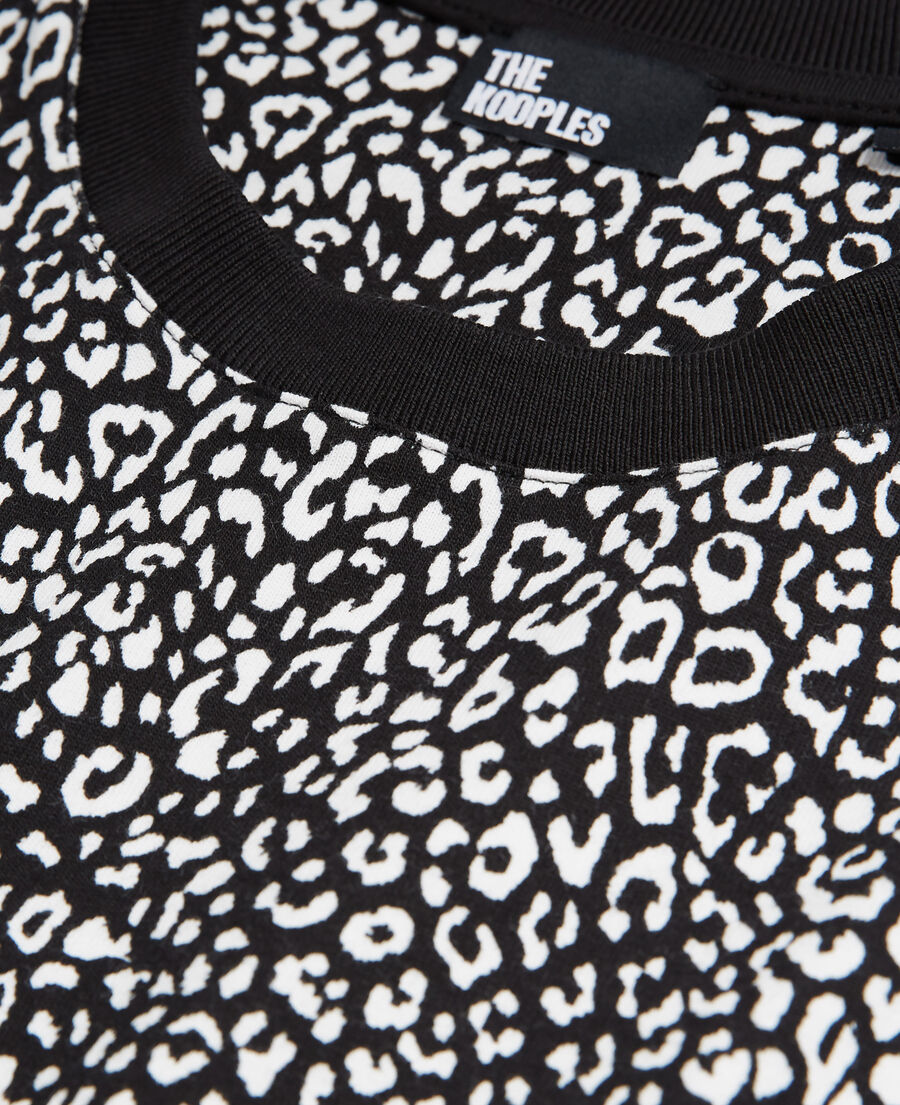 black leopard print t-shirt