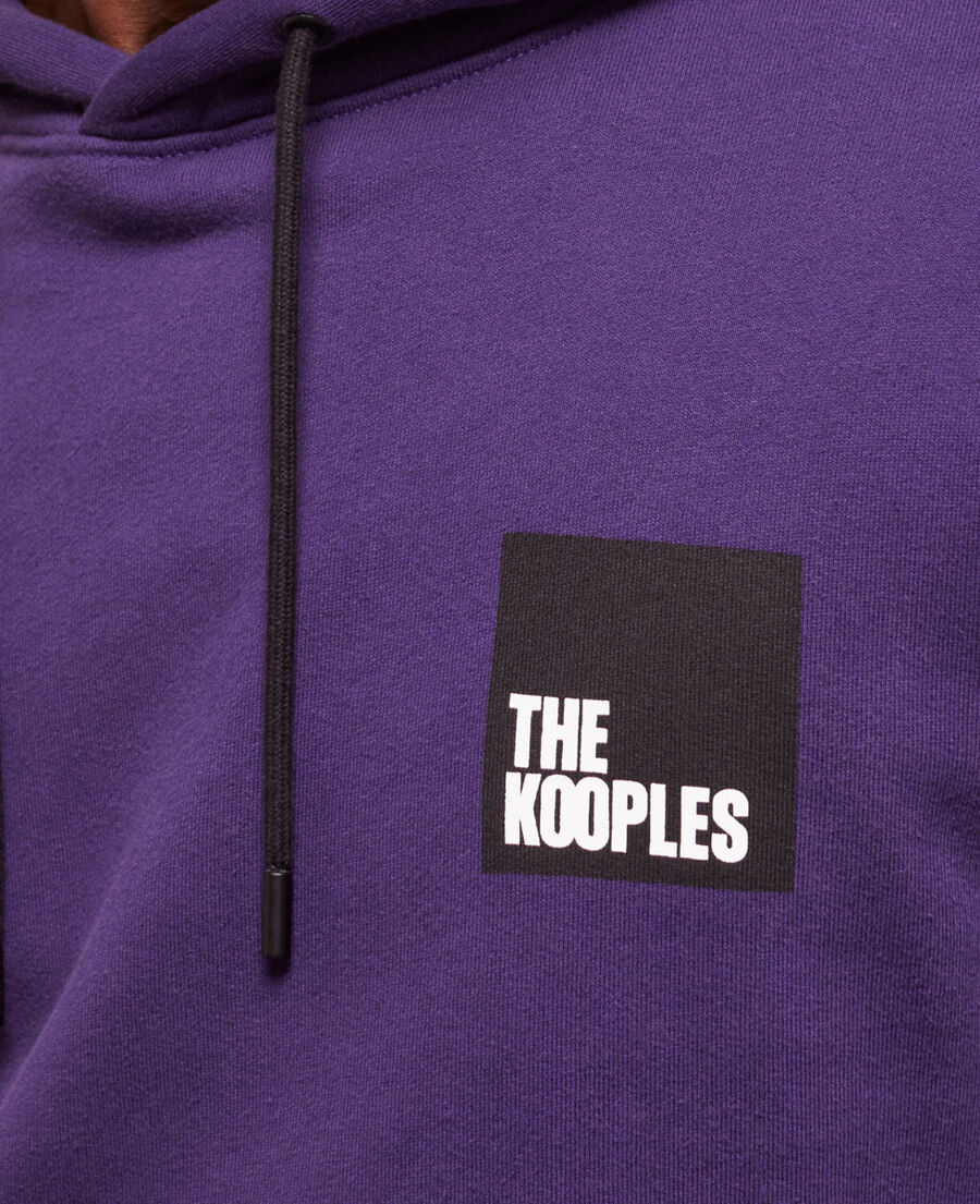 sweatshirt à logo violet