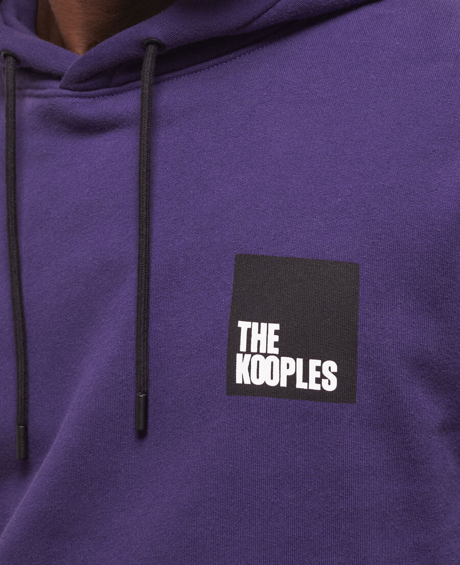 sweatshirt à logo violet