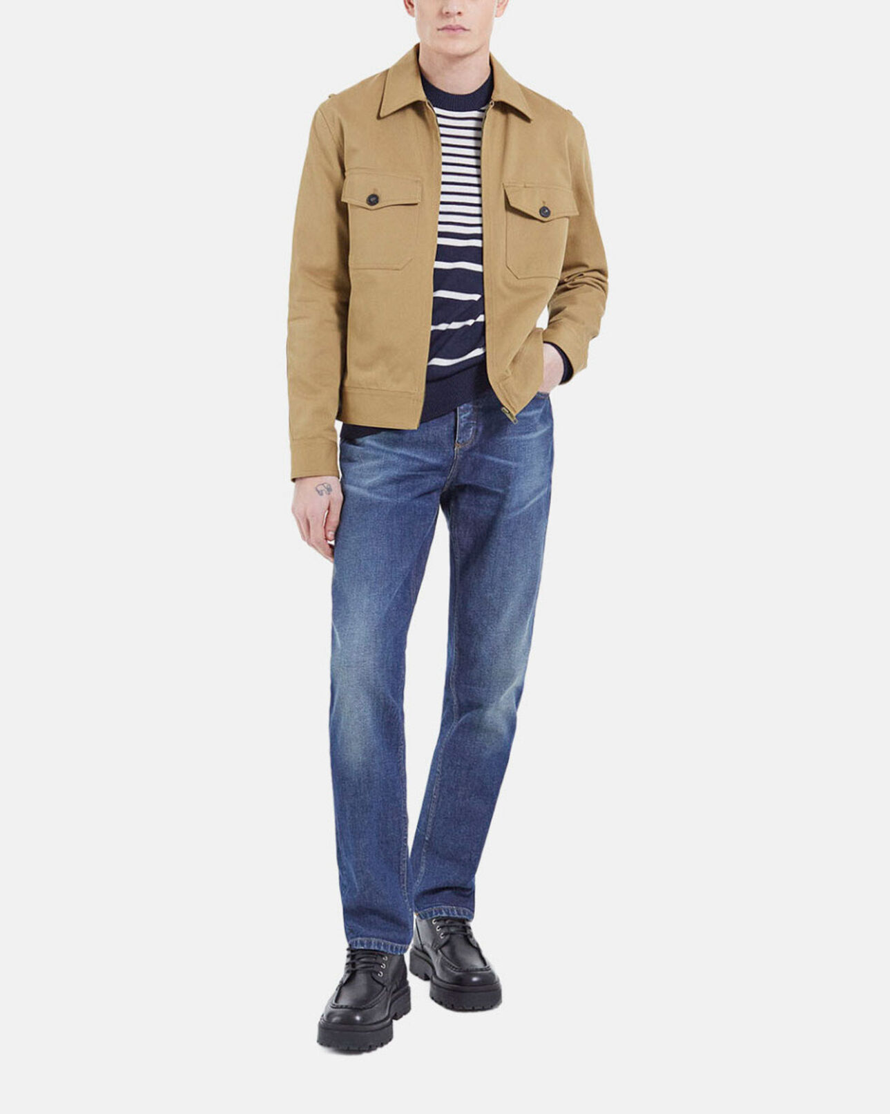 The Kooples HOMME BEIGE blouson en toile
