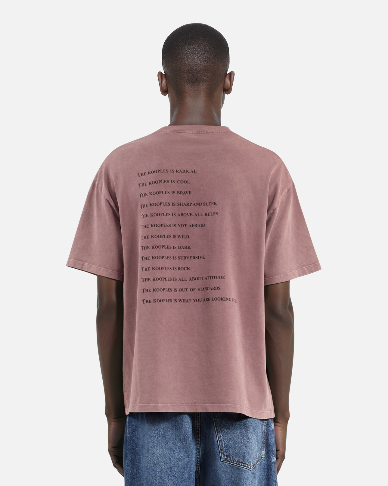 The Kooples MEN FIGUE burgundy what is t-shirt