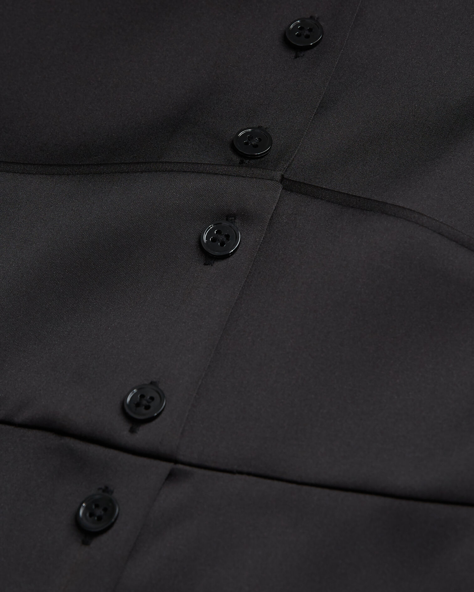 Langes, schwarzes Kleid mit Knopfverschluss, BLACK, hi-res image number null