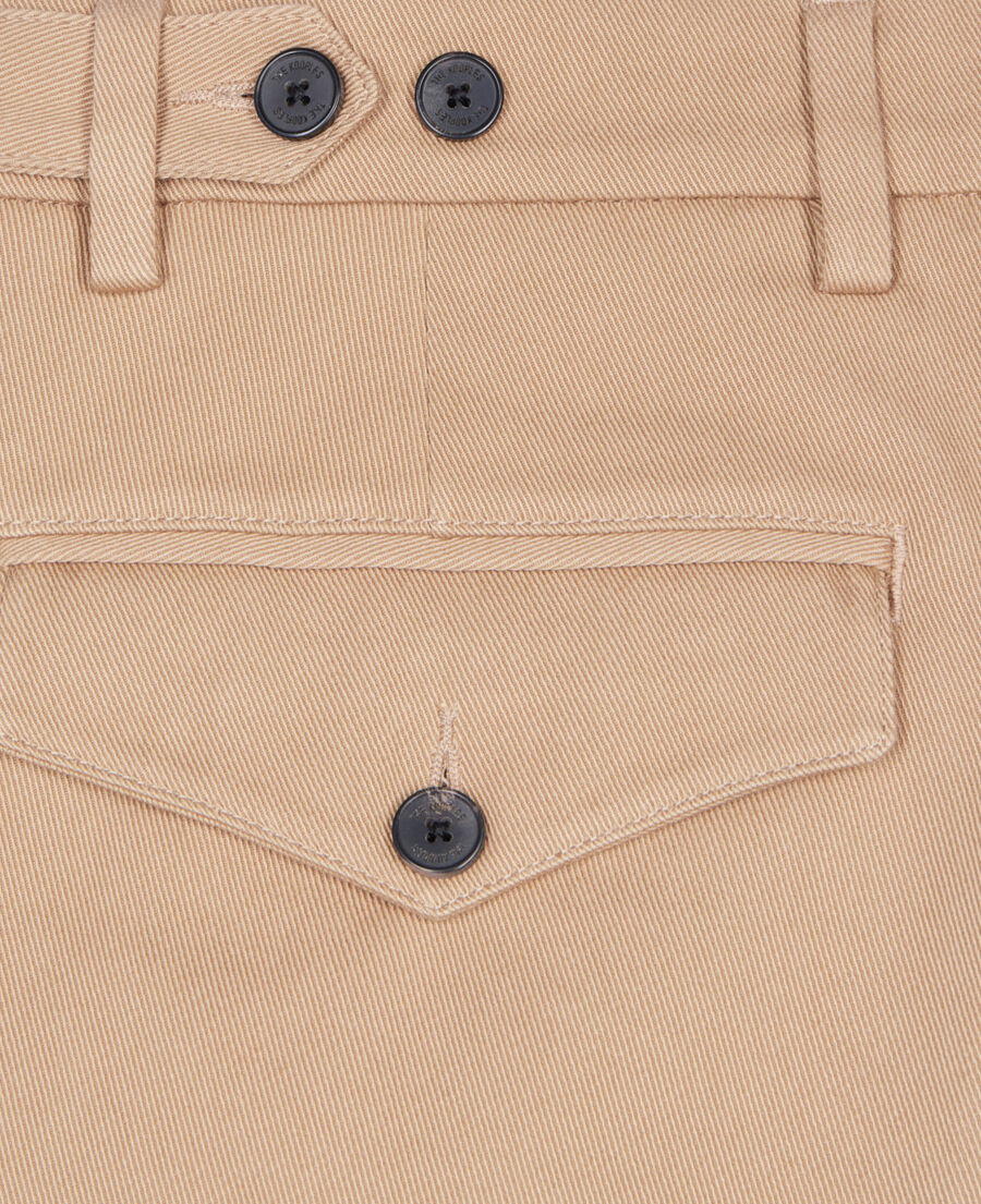 The Kooples MEN CAMEL camel cotton trousers