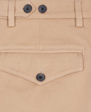 The Kooples MEN CAMEL camel cotton trousers