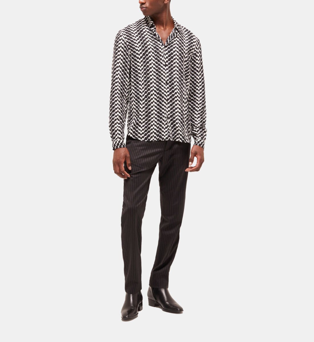 Printed classic collar shirt The Kooples