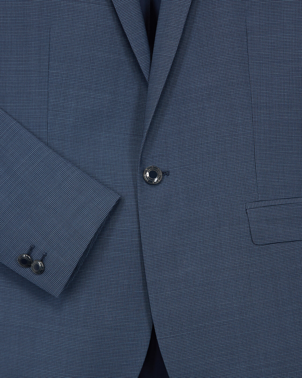 The Kooples MEN BLUE SKY light blue wool jacket with motif
