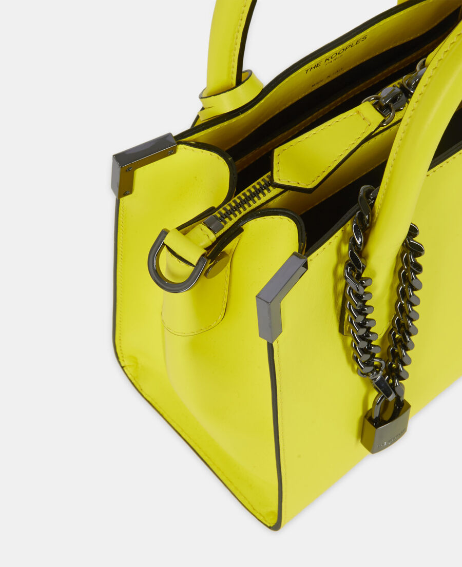 medium ming bag in yellow leather
