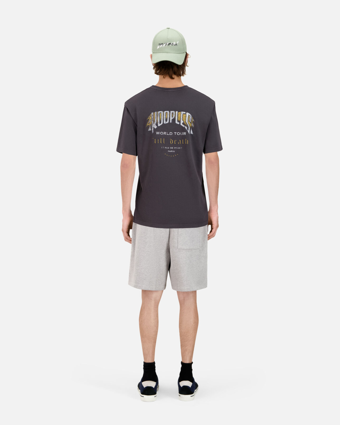 The Kooples HOMME CARBONE t-shirt avec sérigraphie gris