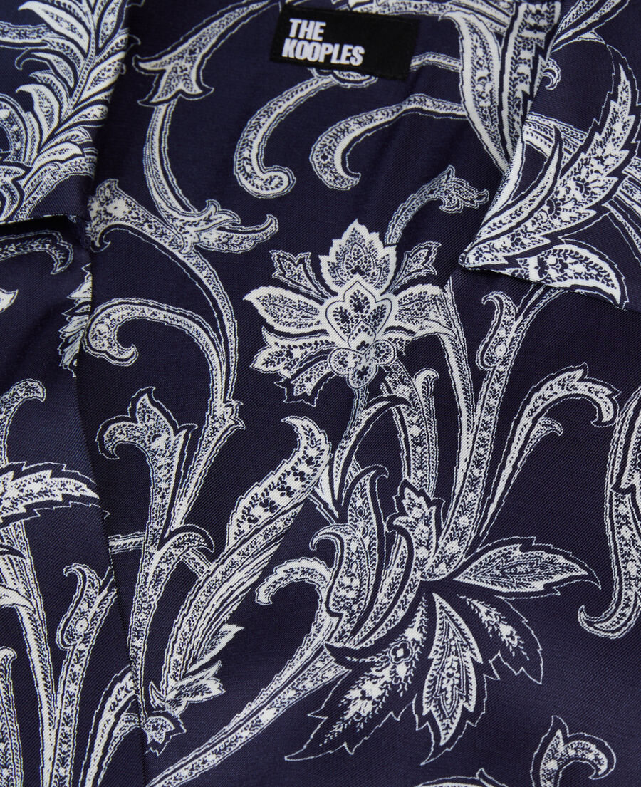 The Kooples WOMEN NAVY printed midi dress