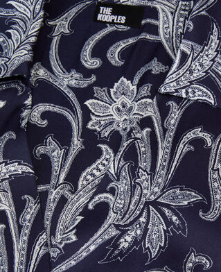 The Kooples WOMEN NAVY printed midi dress