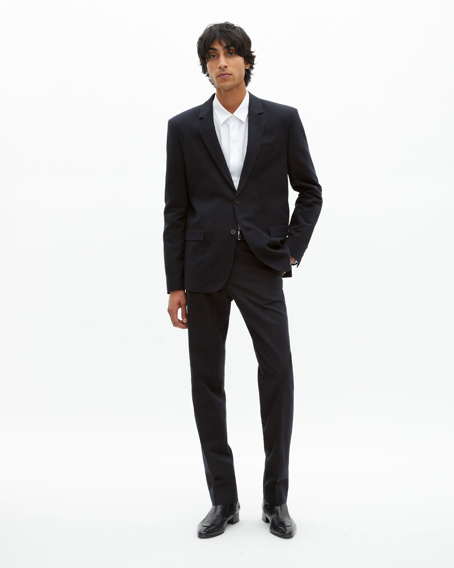 Navy blue suit jacket, NAVY, hi-res image number null