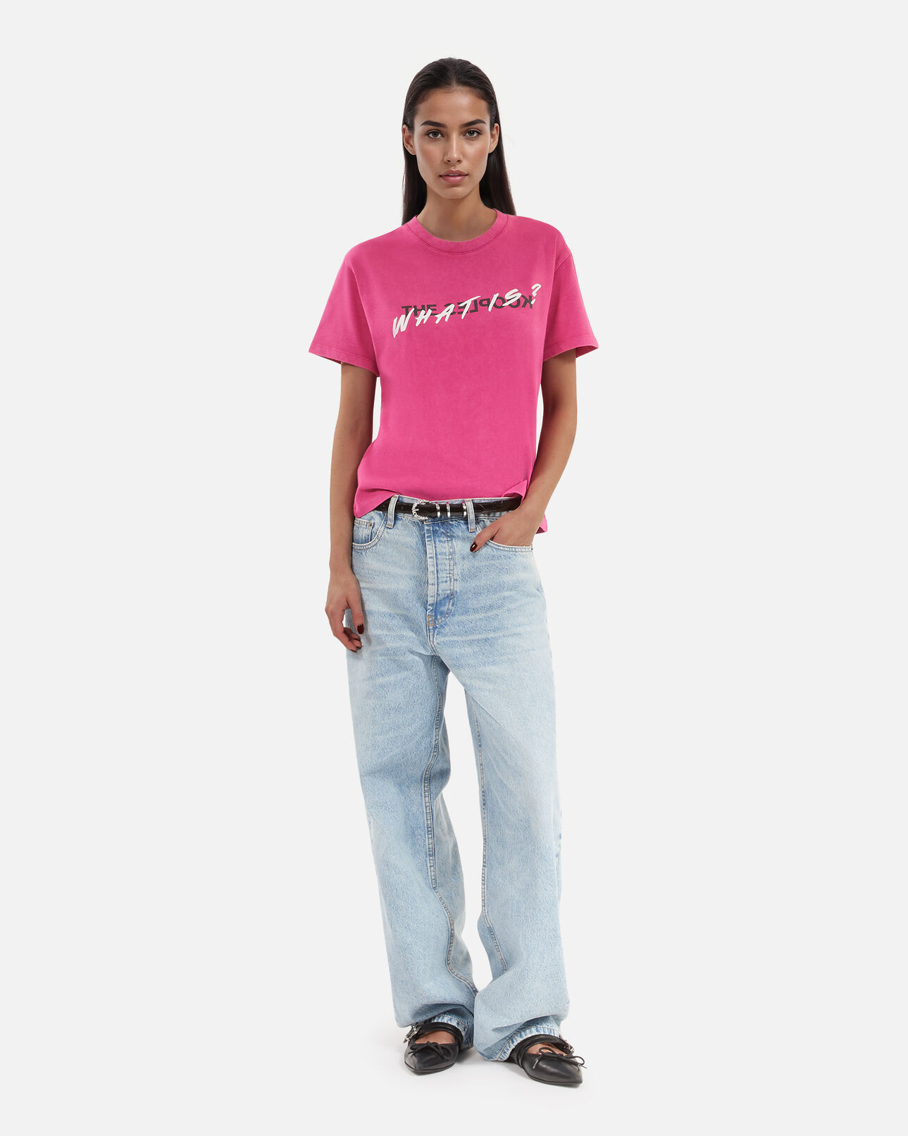 The Kooples FEMME FUSHIA t-shirt what is rose