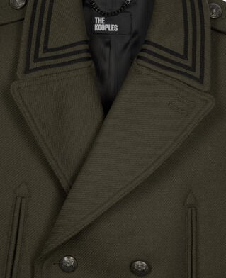 The Kooples MEN KAKI khaki officer-style pea coat