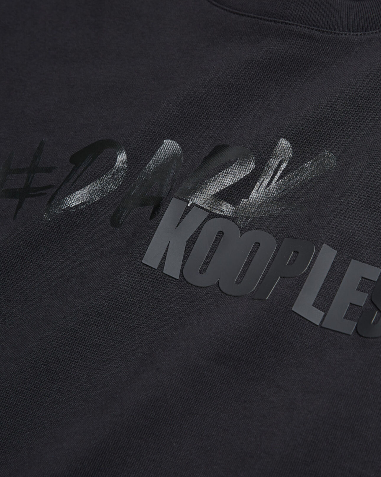The Kooples FEMME BLACK t-shirt logo the kooples noir