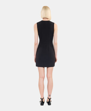 The Kooples FEMME BLACK robe courte avec laçage noire