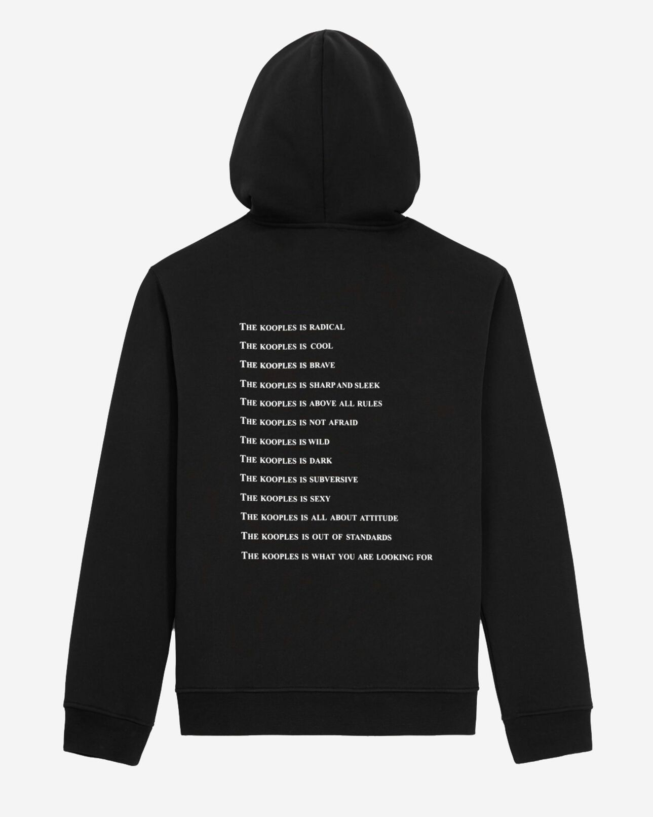 The Kooples HERREN BLACK was ist ein schwarzer hoodie?