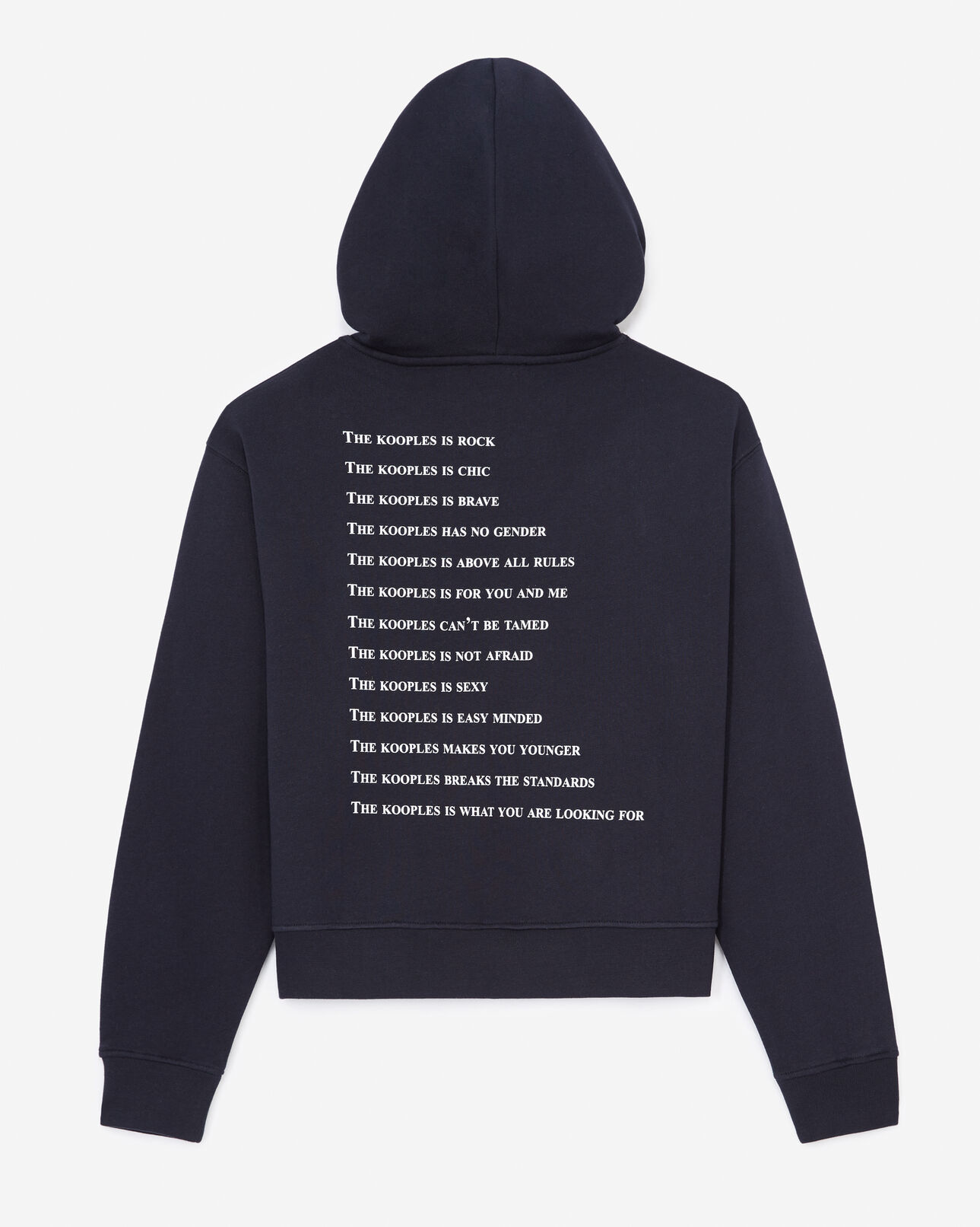 The Kooples FEMME NAVY sweat marine sérigraphie what is 