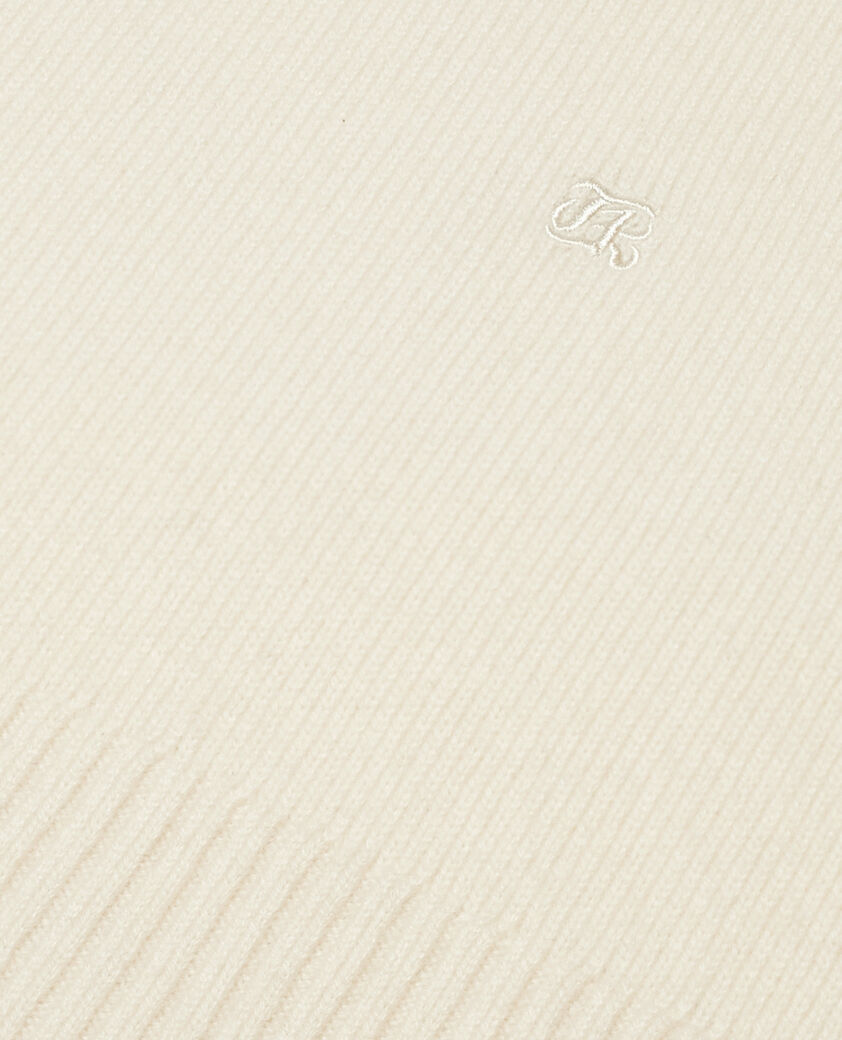 The Kooples DAMEN ECRU pullover mit stehkragen aus ungebleichtem kaschmir