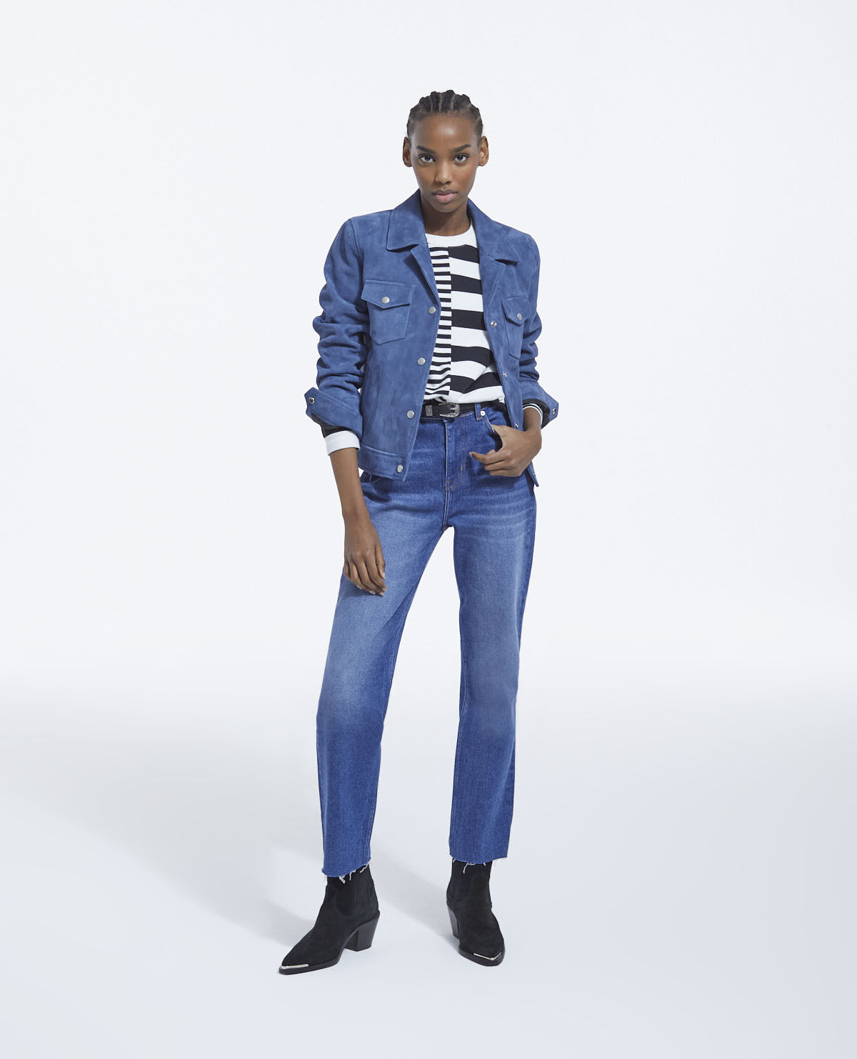 The kooples online suede jacket
