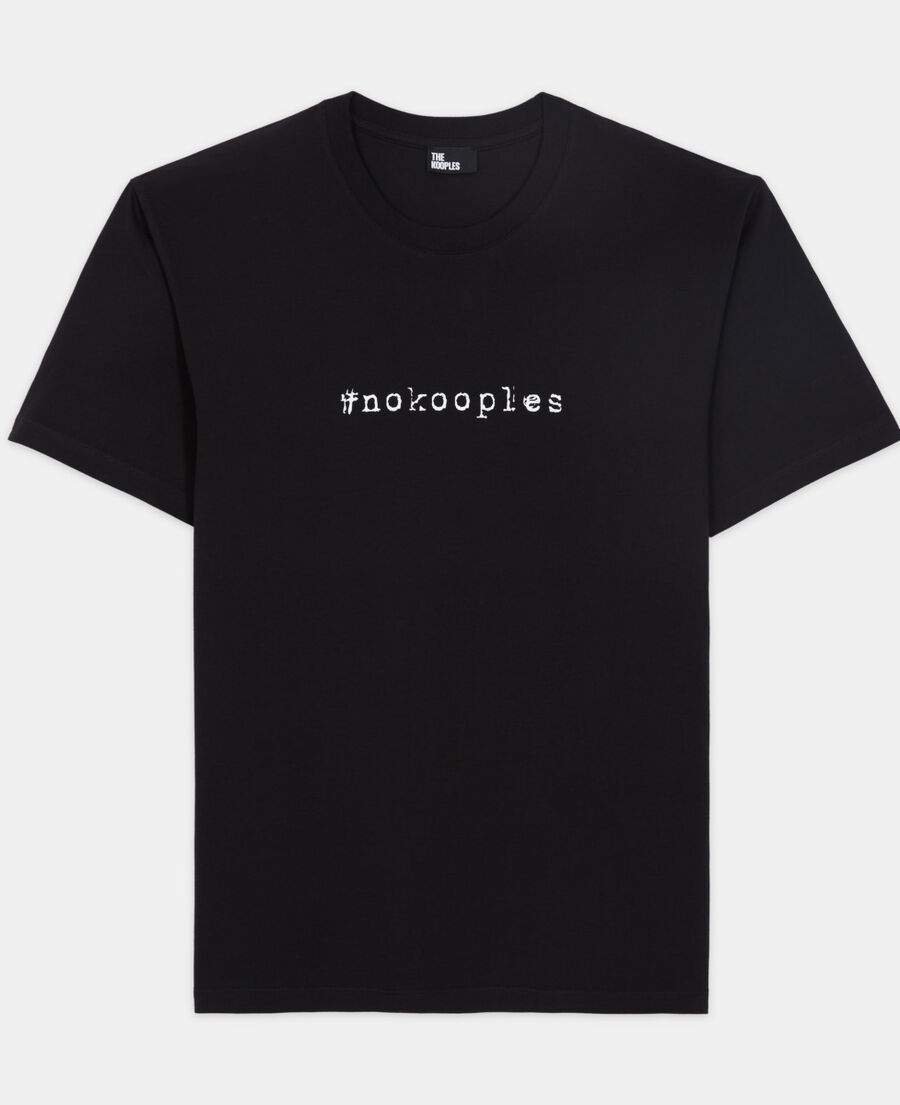 black #nokooplesnofuture logo t-shirt