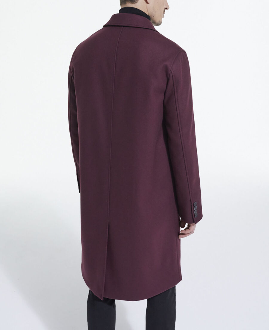 burgundy wool coat
