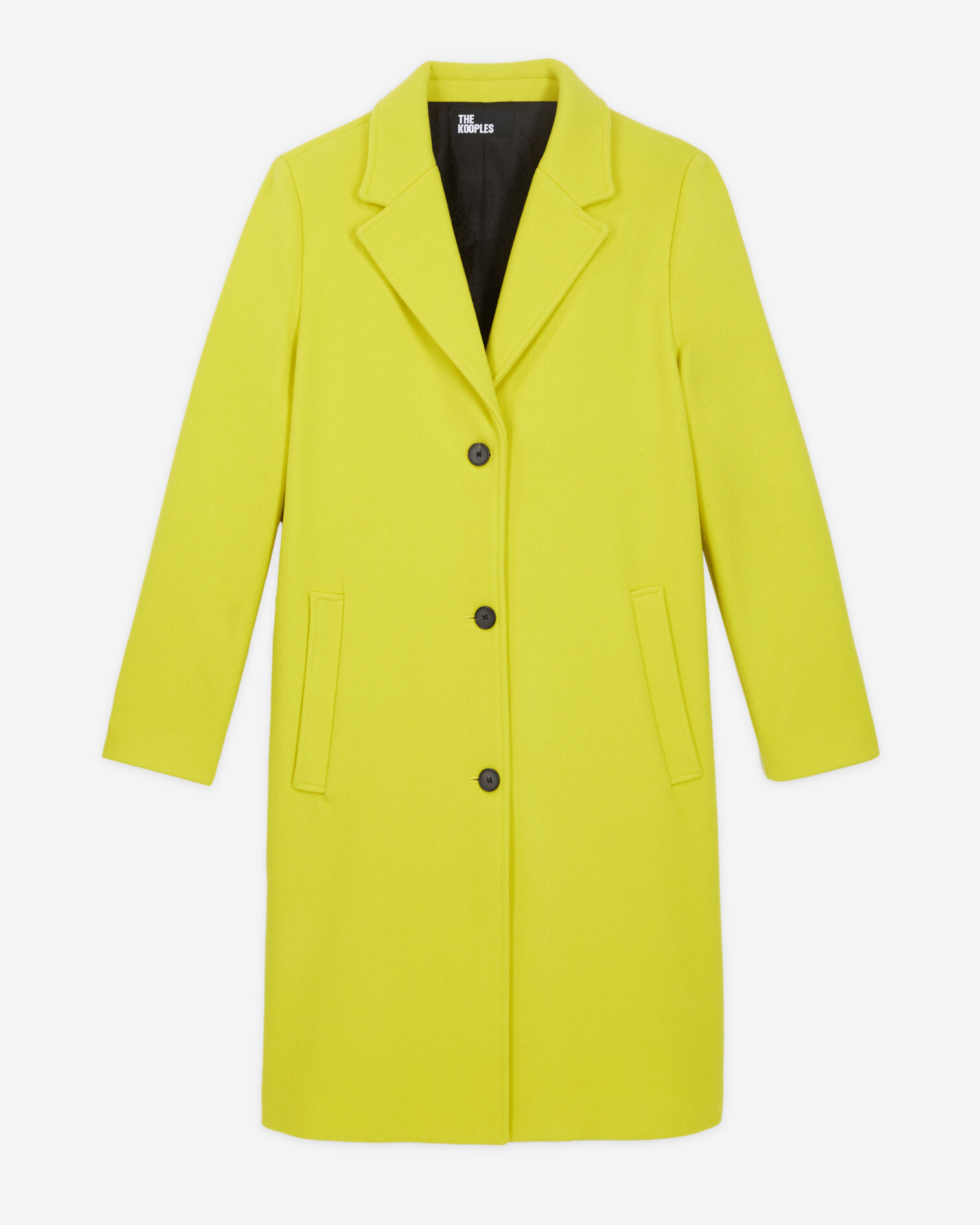 Manteau en laine jaune, YELLOW, hi-res image number null