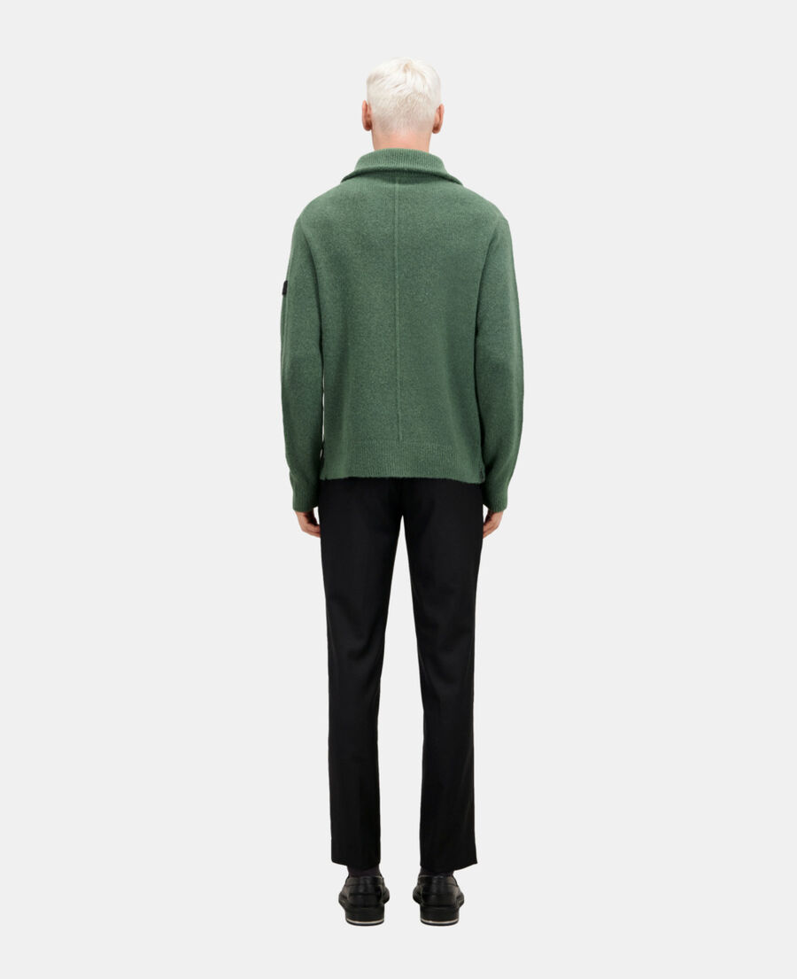 The Kooples H FOREST green wool and alpaca blend sweater