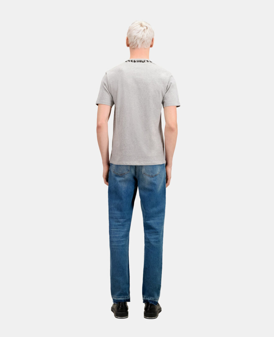 men's grey t-shirt with logo