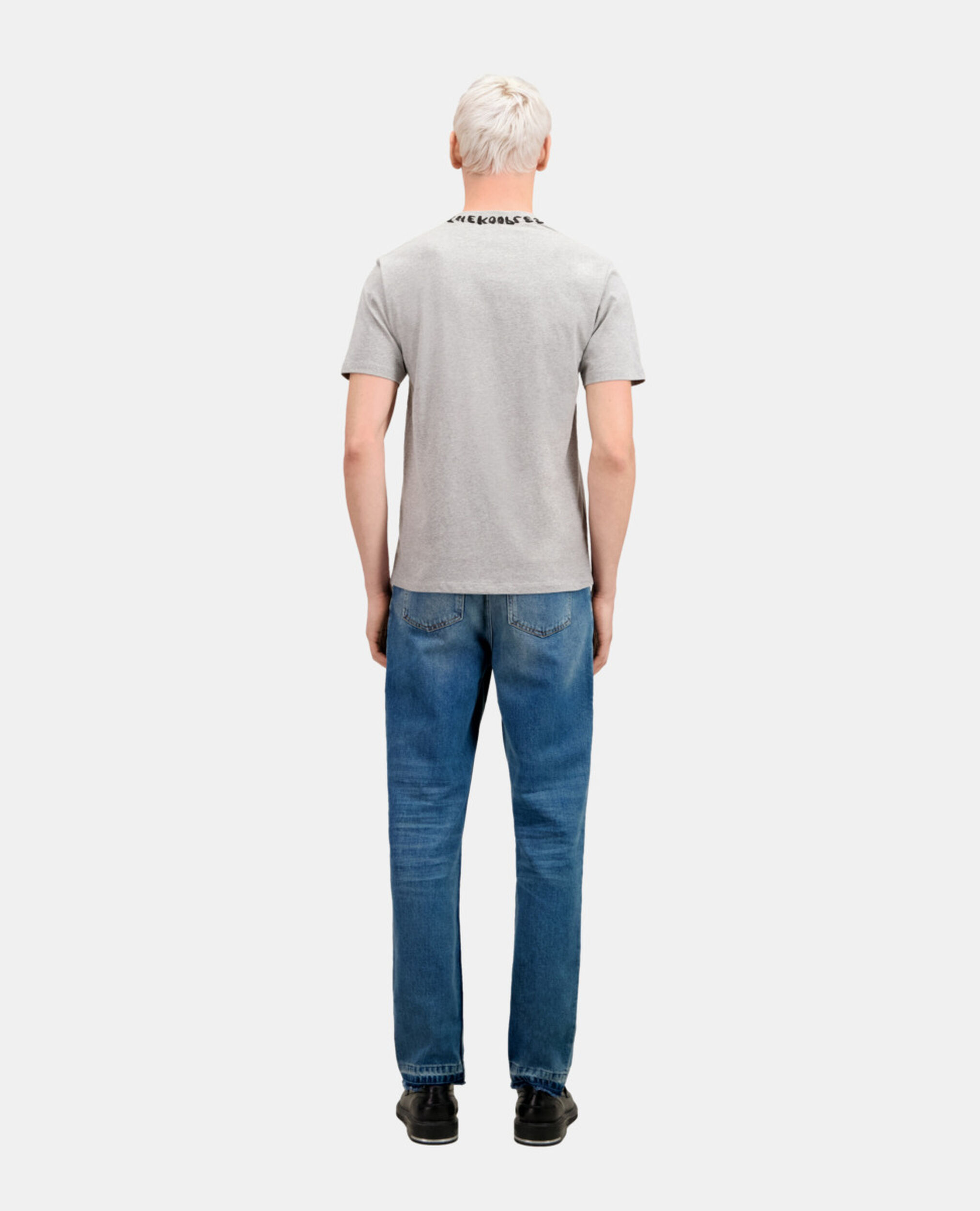Men's grey t-shirt with logo, GREY MELANGE, hi-res image number null