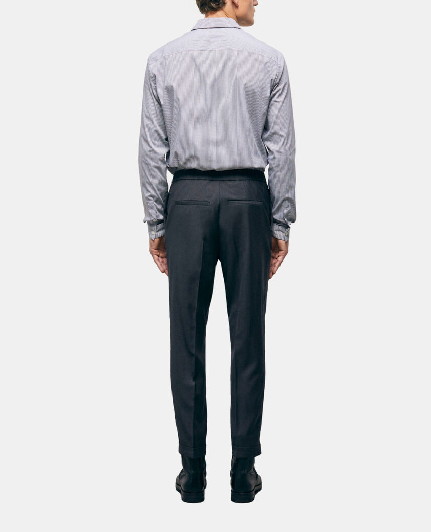 The Kooples MEN GREY gray wool pants