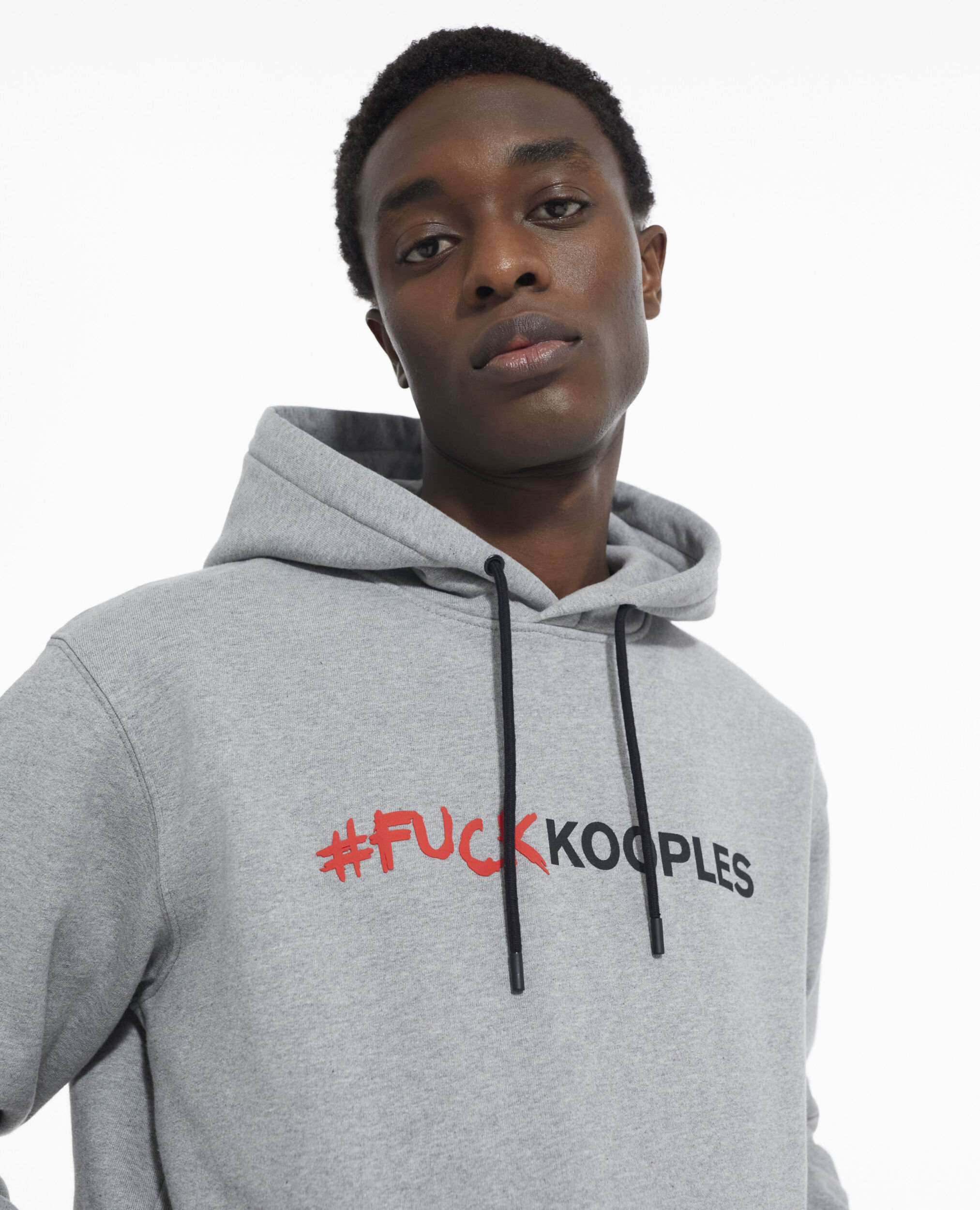 Graues Sweatshirt mit Logo, GREY MELANGE, hi-res image number null