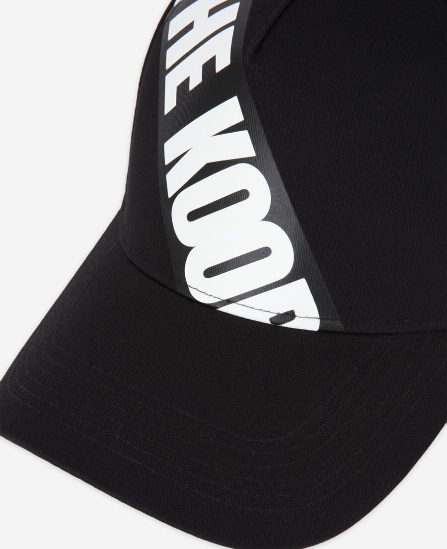 The Kooples M BLACK black cap with tape logo
