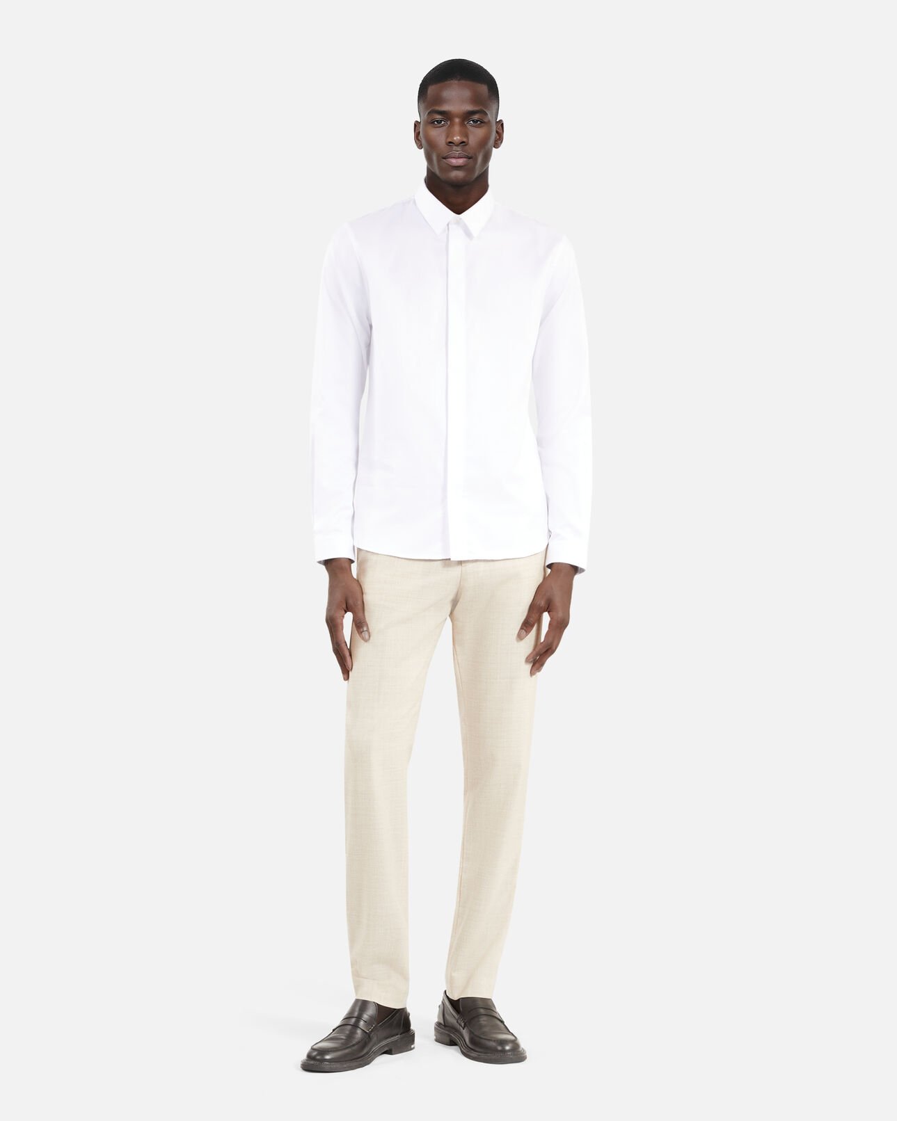 The Kooples HERREN WHITE elegantes, weißes hemd
