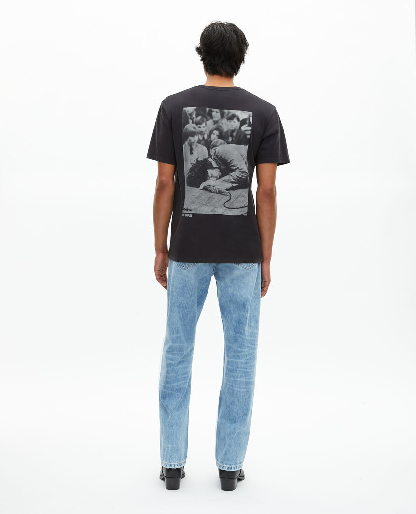 The Kooples MIXED BLACK WASHED the doors x the kooples mixed t-shirt black