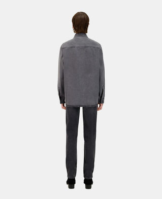 The Kooples HOMME DARK GREY chemise en denim grise