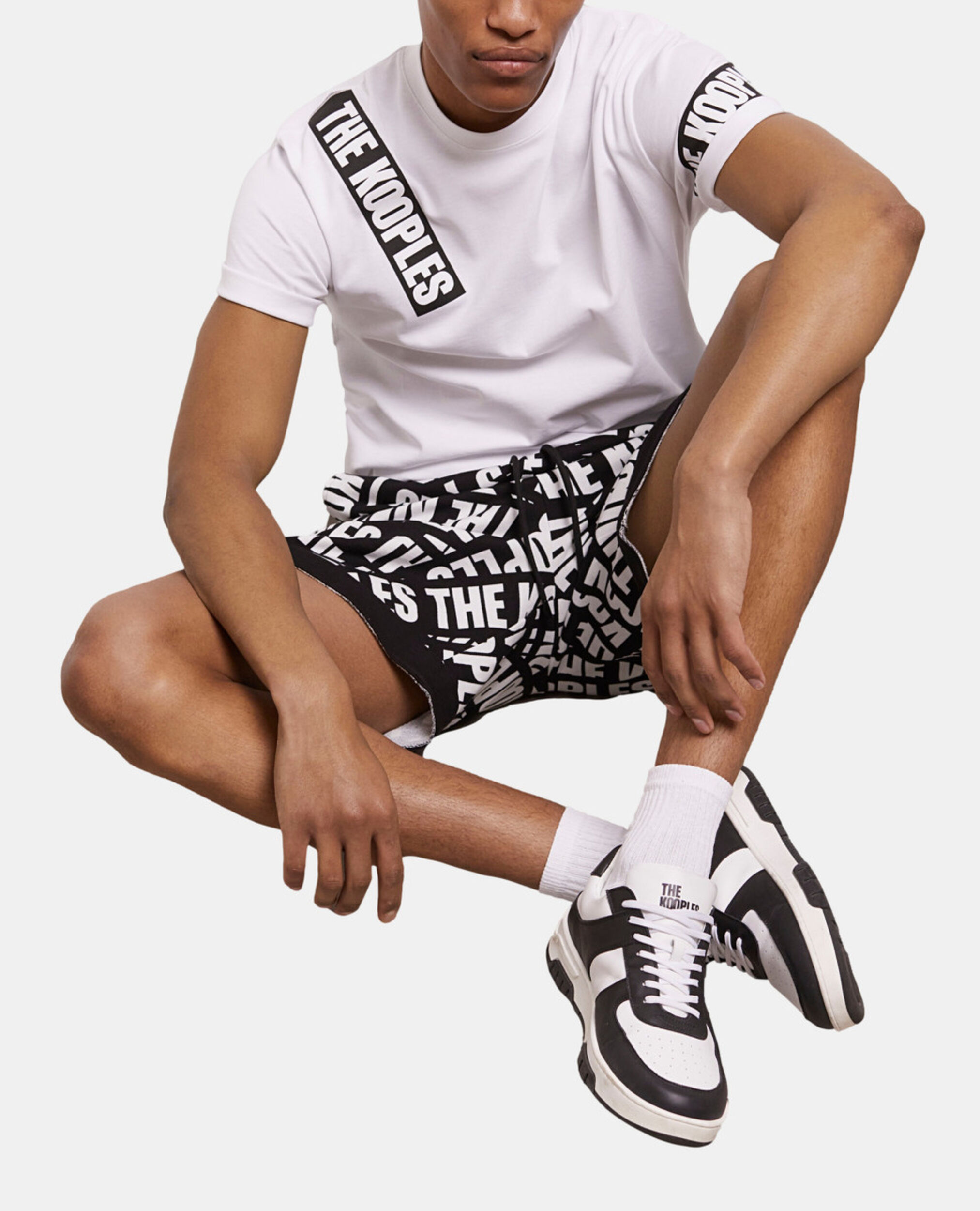 Camiseta blanca Tape logotipo para hombre, WHITE, hi-res image number null