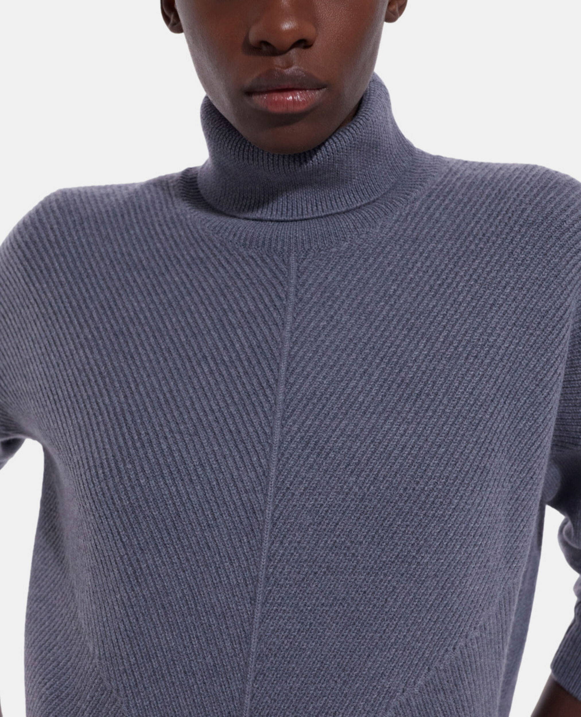Gray wool sweater, MIDDLE GREY, hi-res image number null
